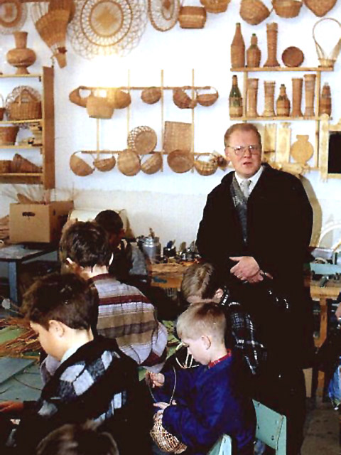 A workshop for house wood engraving